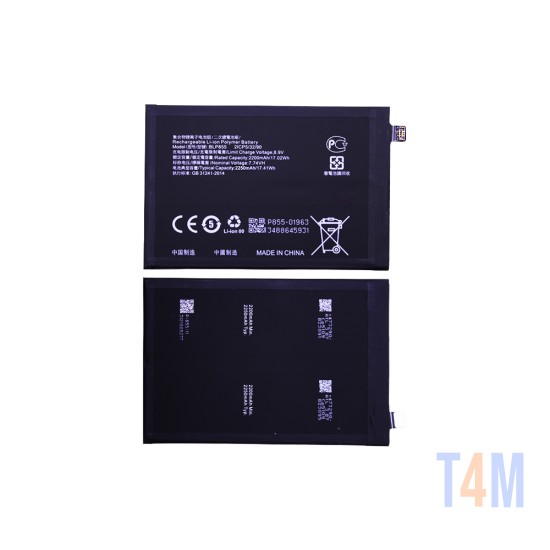 Bateria BLP855 para Oppo Reno 6 Pro 5G 2021/CPH2249 4500mAh